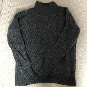 Grey turtleneck sweater